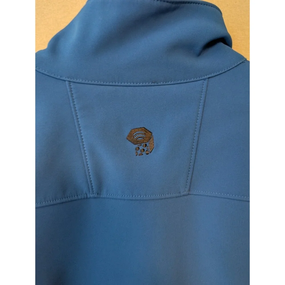 Mountain Hard Wear Men‎ Small Polar Tek Full Zip Softshell Jacket Nightfall Blue